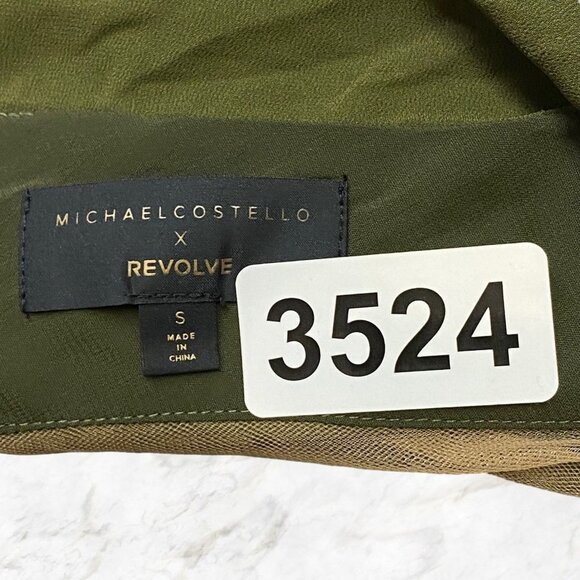 Michael Costello x REVOLVE Mai Mini Dress in Olive - Picture 5 of 12